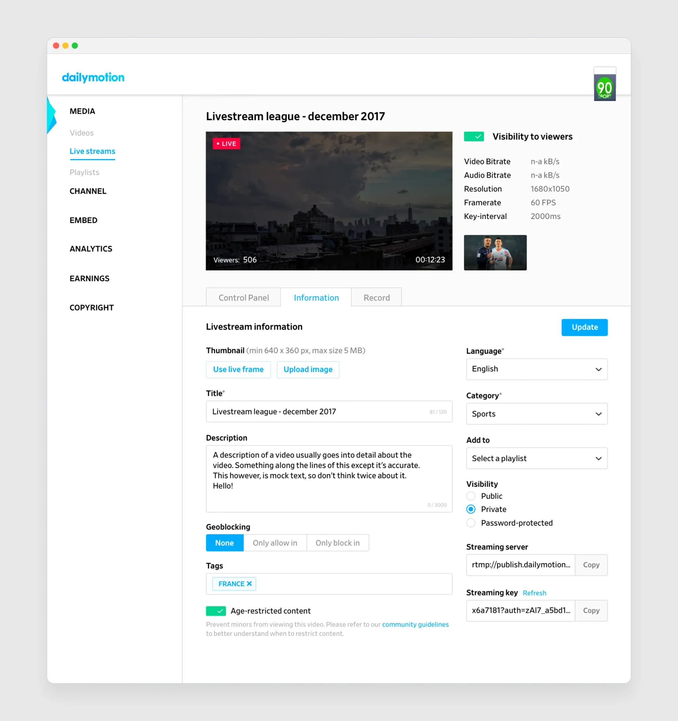 Dailymotion (UI)